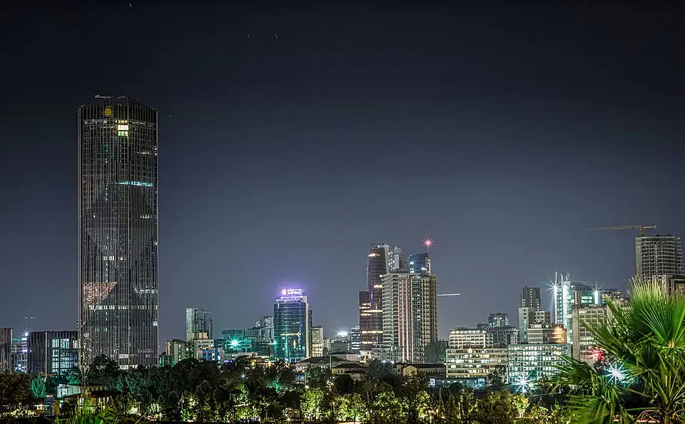 Addis Ababa — Addis in night