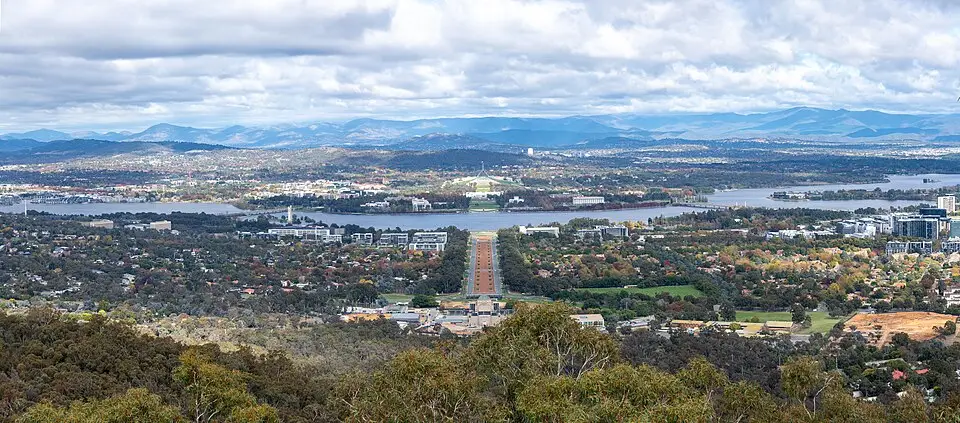 Canberra — Canberra panorama from Mount Ainslie
