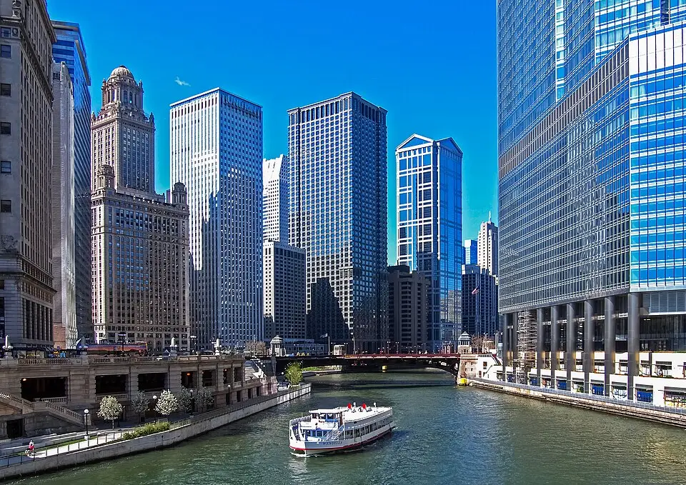 Chicago — Chicago River ferry b