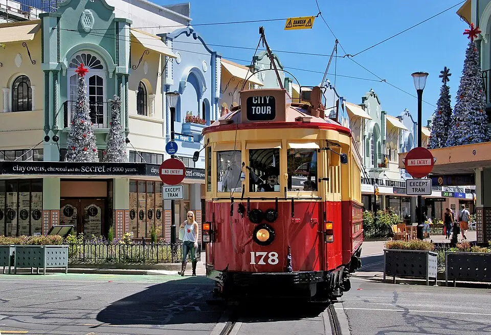 Christchurch — The "Brill" Tram 178.New Regent St Christchurch. (11510530335)