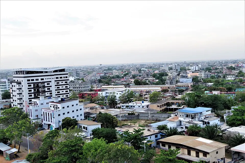 Cotonou — Vue panoramique quartier cadjéhoun-Cotonou au Bénin