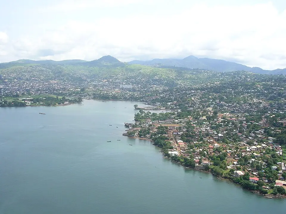 Freetown — Freetown-aerialview
