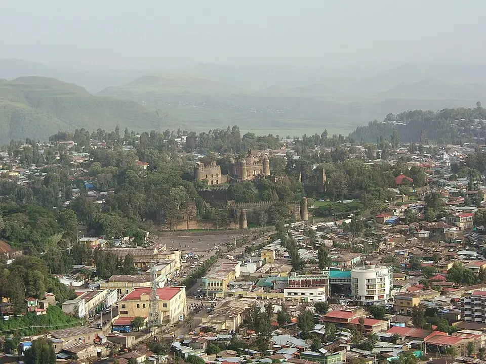 Gonder — Gonder from the Goha hotel