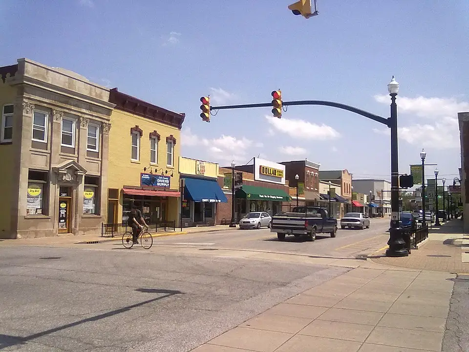 Hobart — Main Street in downtown Hobart, Indiana