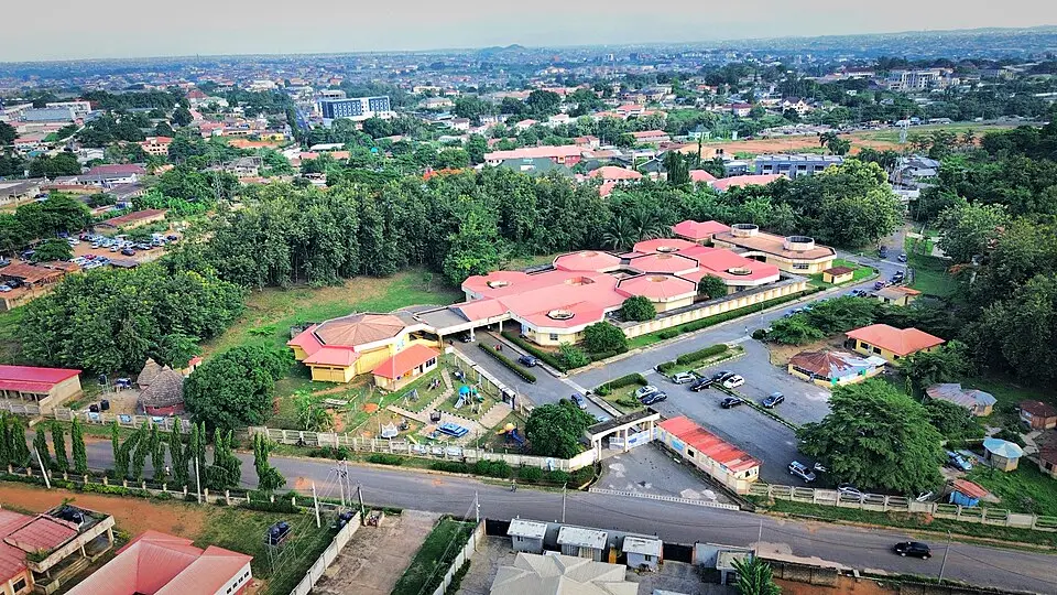 Ibadan — Aerial view of the National Museum of Unity, Aleshinloye, Ibadan 2024-06-02