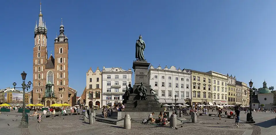 Kraków — Krakow Rynek Glowny panorama 2