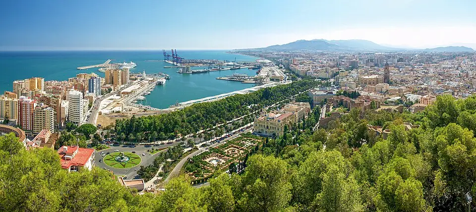 Málaga — Da Gibralfaro (cropped)2