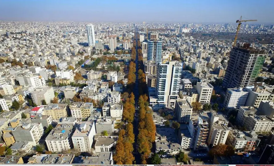 Mashhad — Aerial View of Koohsangi street, Mashhad, Iran