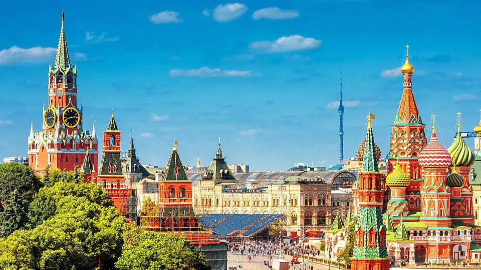 Moscow — Saint Basil's Cathedral and the Red Square