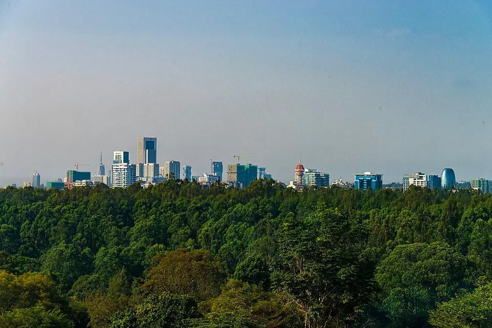 Nairobi — Nairobi skyline from Gem Hotel