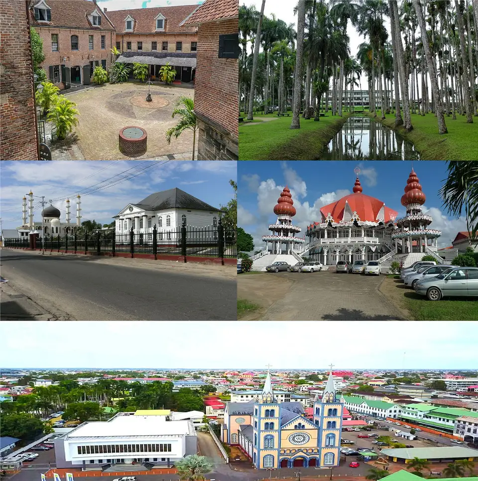Paramaribo — Paramaribo city collage