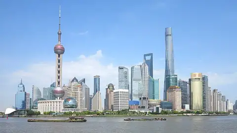 Pudong, China — city view