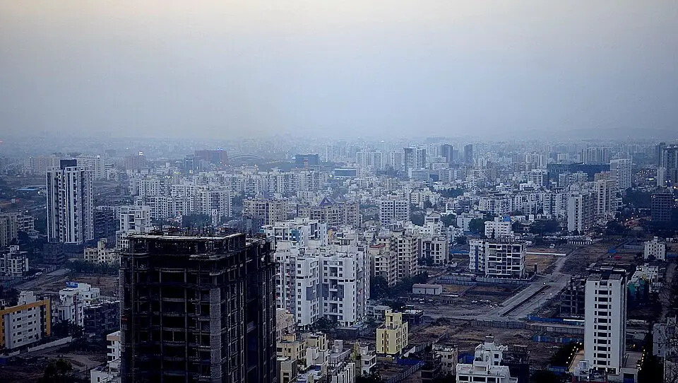 Pune — Pune West skyline - March 2017