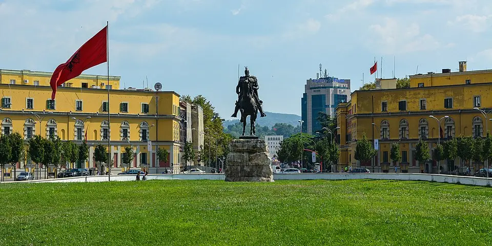 Tirana — Skanderbeg square tirana 2016